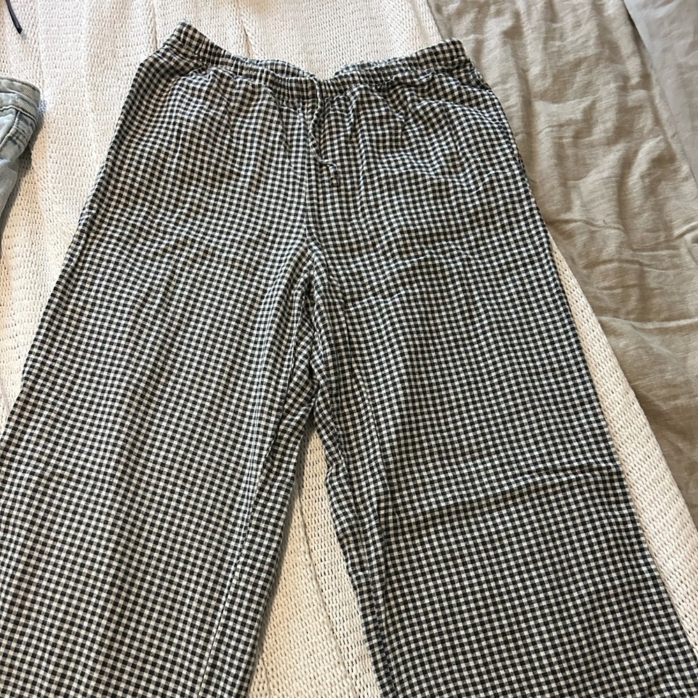 a new day Black and White Checkered Pants